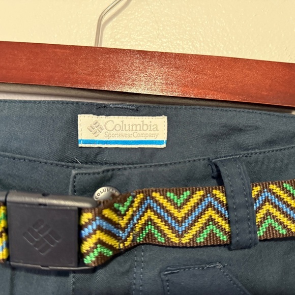 Columbia Women's Kestrel Trail II Omni-Shield Capri Pants Navy Blue Size 4 - Picture 4 of 11